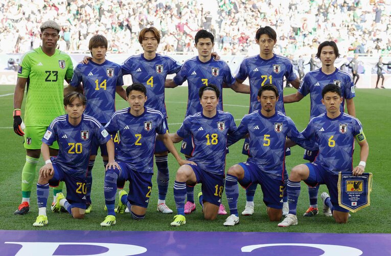 イラク戦のスタメン　©JIJI PRESS