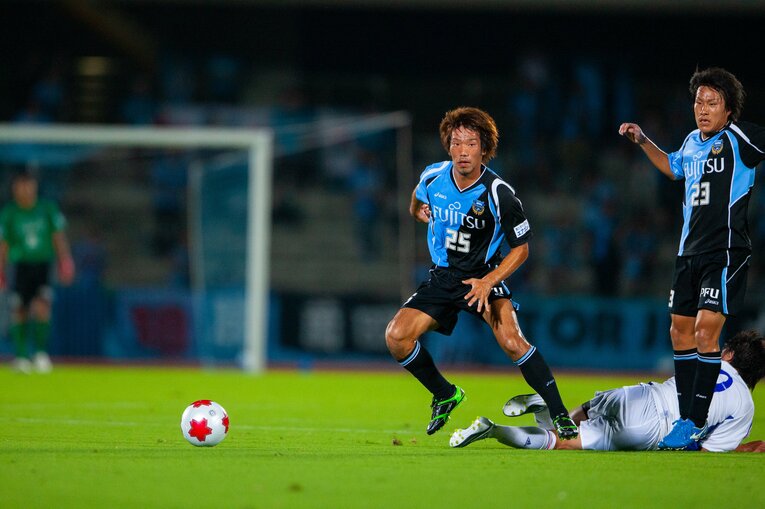 現役時代を通じて、唯一の公式戦出場となった　©KAWASAKI FRONTALE