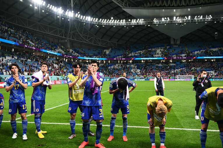 クロアチア戦の試合後　©Koki Nagahama/JMPA