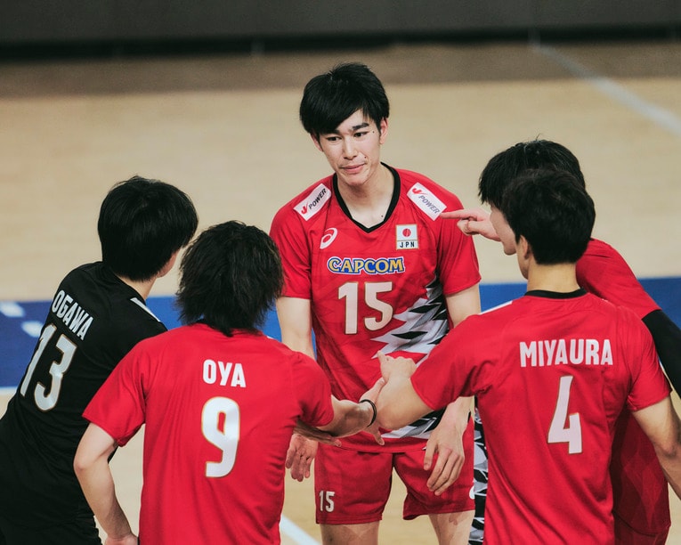 甲斐優斗（VNLポーランド戦）　©︎Yuki Suenaga