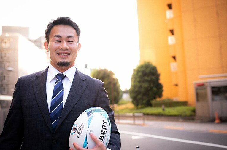 昨年のラグビーＷ杯で４トライをあげた福岡堅樹。現在はパナソニックでプレーを続けながら、医学部受験を目指している ／ photograph by Asami Enomoto