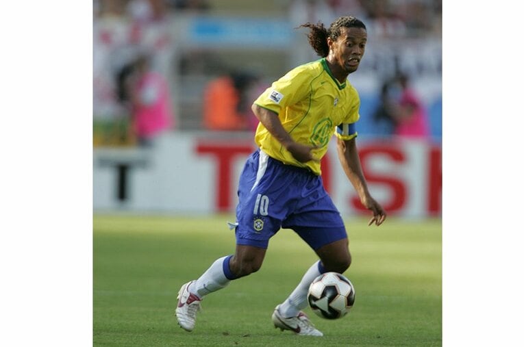 ブラジル代表時代のロナウジーニョ ／ photograph by Naoya Sanuki