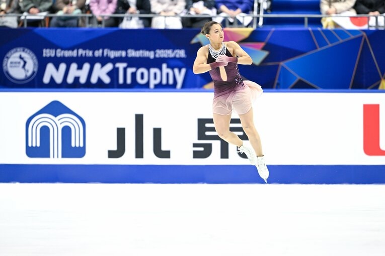 NHK杯で圧巻の演技を見せ、優勝を果たした坂本花織　©Asami Enomoto