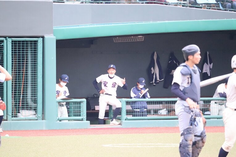 弘前学院聖愛・原田一範監督 ©Genki Taguchi 