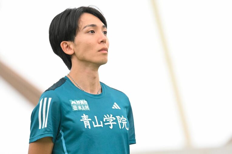 出雲駅伝表彰式での鶴川　©Nanae Suzuki