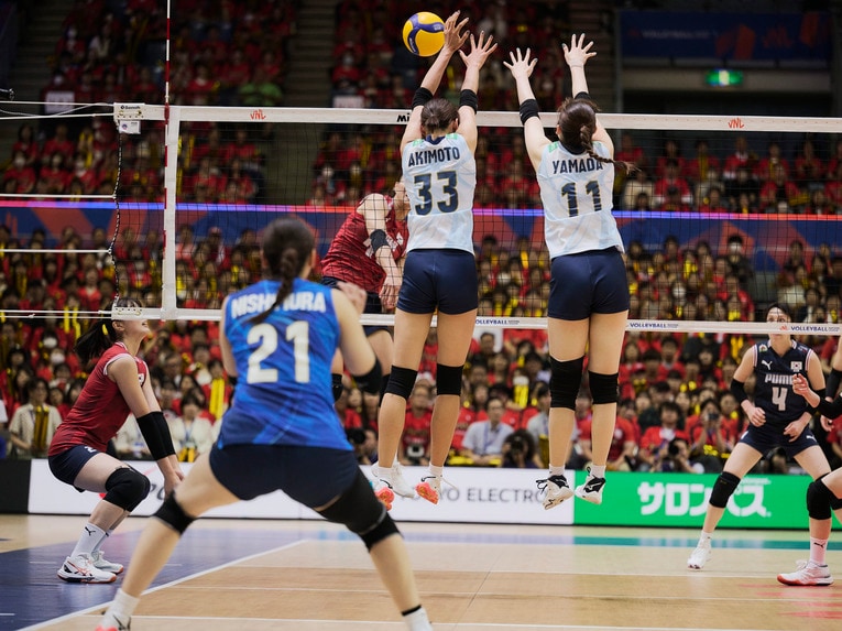 バレーボールネーションズリーグ 韓国戦　©︎Yuki Suenaga