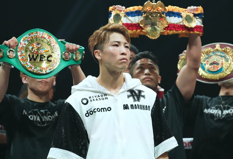 試合開始のゴングを待つ井上尚弥　©Naoki Fukuda