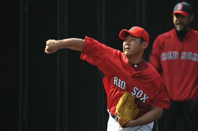 レッドソックス時代の松坂大輔（2009年）©︎Hideki Sugiyama