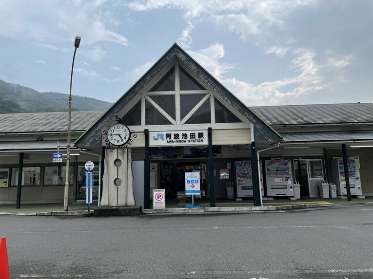 【7月現地取材】池田高校のある阿波池田駅　©NumberWeb