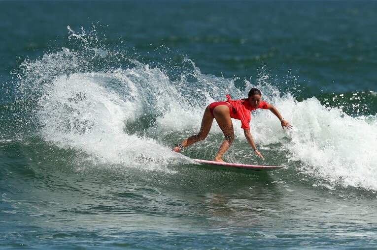 (C)Getty Images　2019年のISAワールドサーフィンゲームス。東京オリンピックでの活躍にも期待がかかる