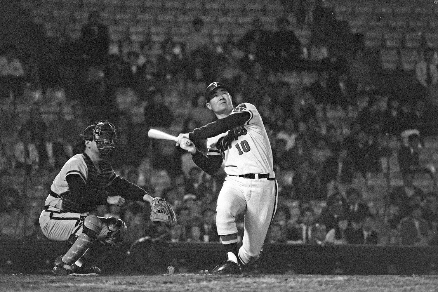 現役時代の張本勲。高卒ルーキーで4番に座った ©JIJI PRESS