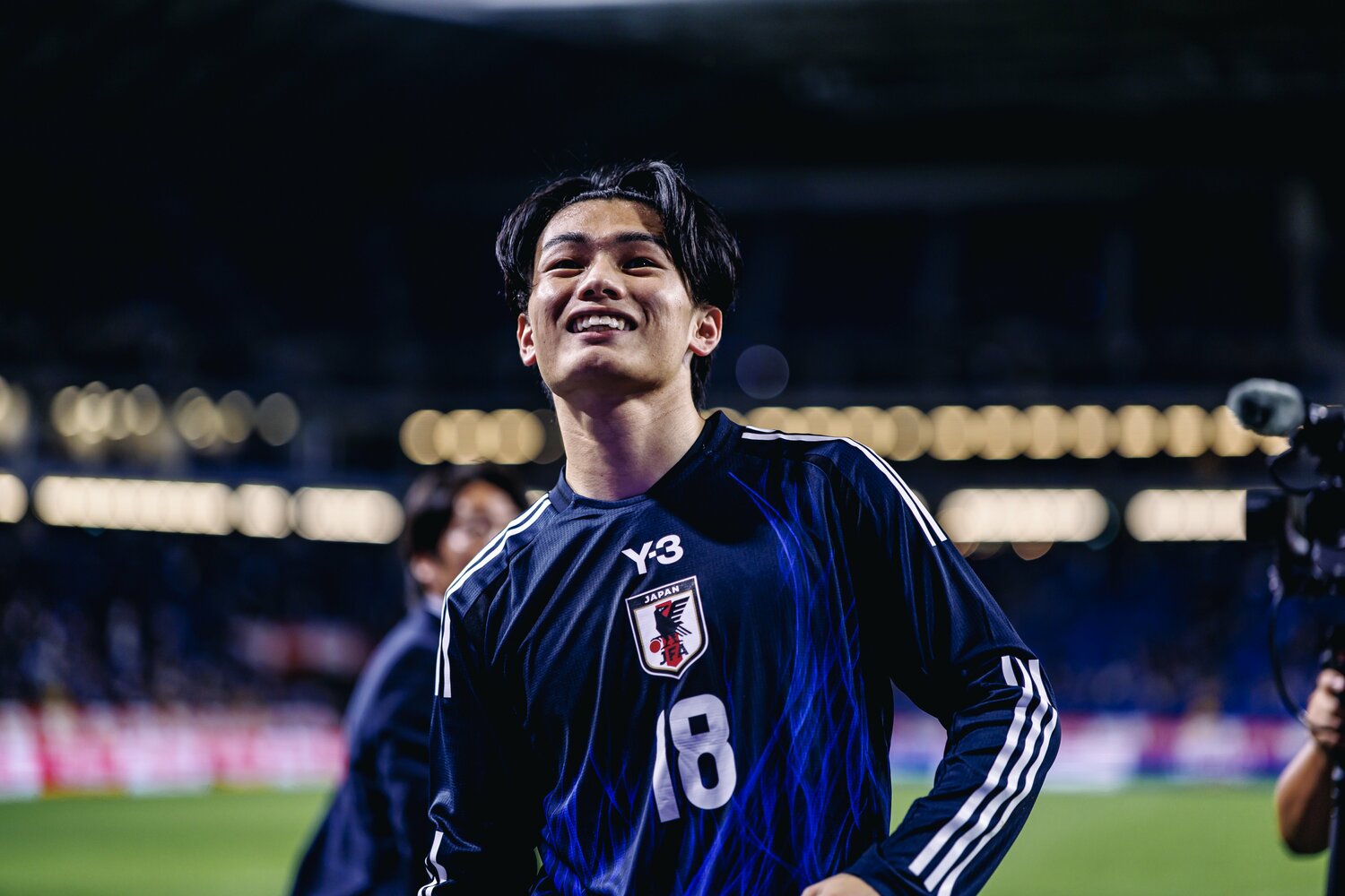 後半アディショナルタイムに同点ゴールを決めた上田綺世。オランダリーグでも8戦8発と絶好調だ　©Kiichi Matsumoto