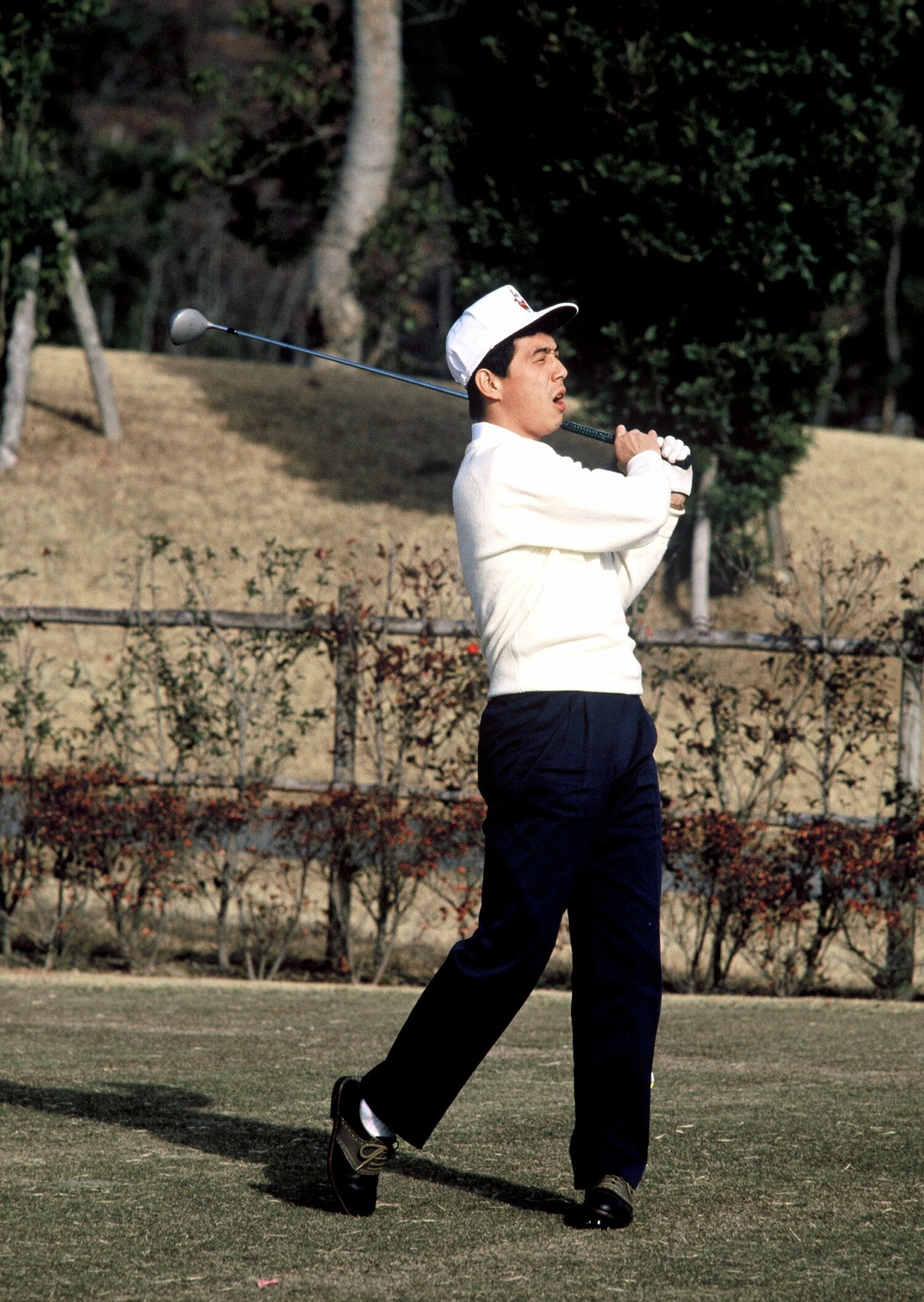 ゴルフ好きだった牛島　©Kazuhito Yamada