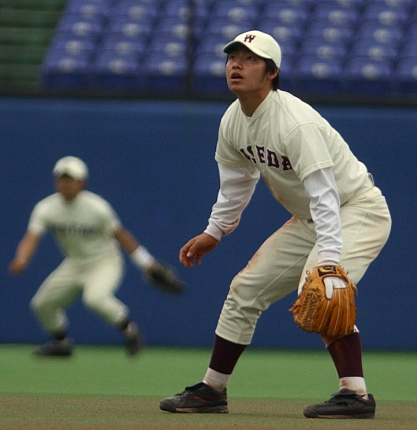 早稲田大時代の鳥谷　©JIJI PRESS