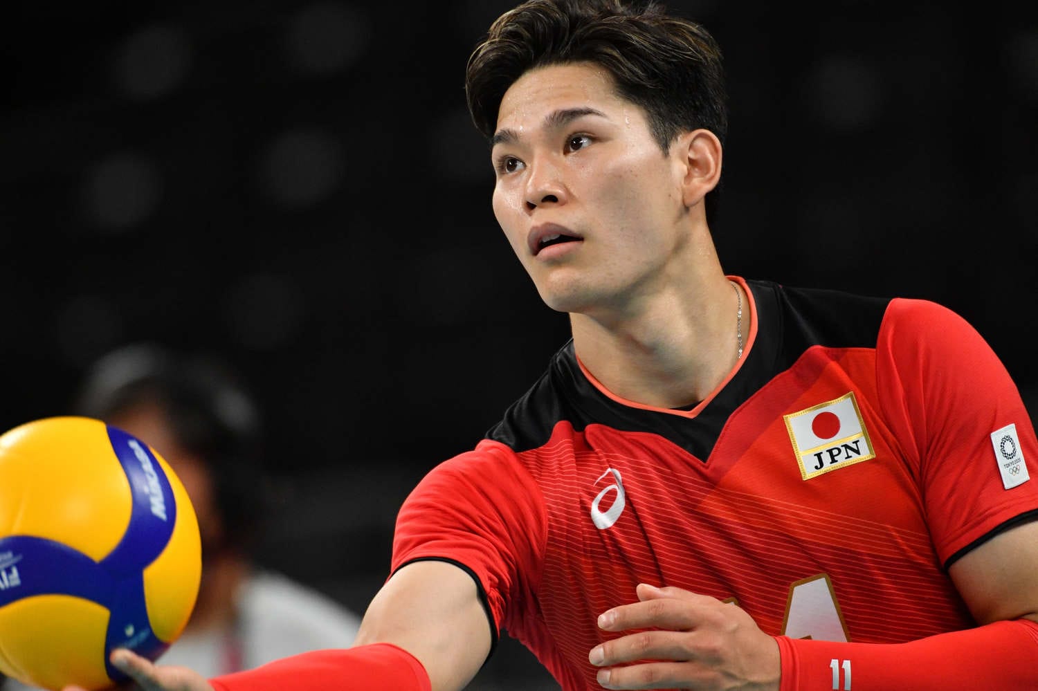 ビックサーバーの西田有志の他、さまざまな種類のサーブが打てる選手が揃う日本代表 ©︎MATSUO.K/AFLO SPORT