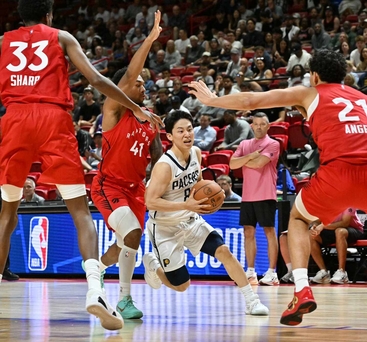 攻守で課題を露呈したラプターズ戦 ©︎Allen Berezovsky/Getty Images