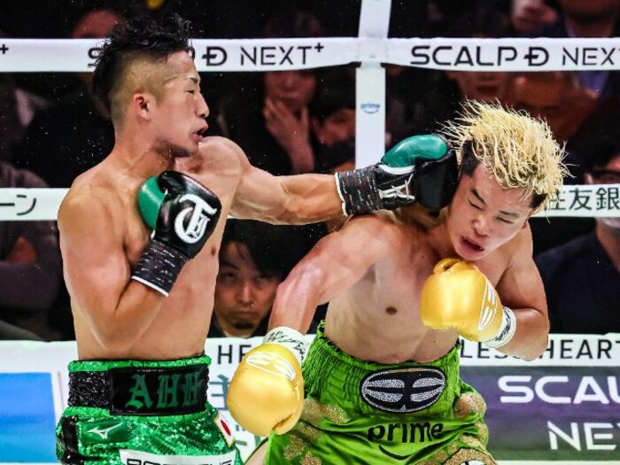 井上拓真の“エグいアッパー”で那須川天心の顔面が…カメラマンがとらえた決定的瞬間「ボクシングをなめるな」“ブーイングも飛んだ”現地ウラ側＜Number Web＞ photograph by Susumu Nagao