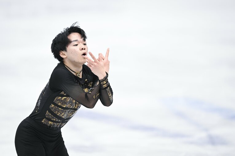 2022年世界選手権銀メダルの鍵山優真　©︎Asami Enomoto