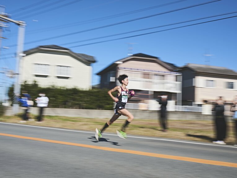 全日本大学では1年生からエース区間の7区を走った。この年は区間4位　©Yuki Suenaga