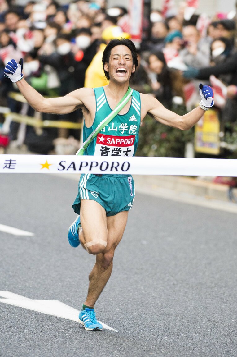 竹内一輝（青学大）　第90回箱根駅伝 ／ photograph by Asami Enomoto