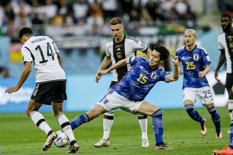 ドイツ戦の前半　©Kiichi Matsumoto/JMPA