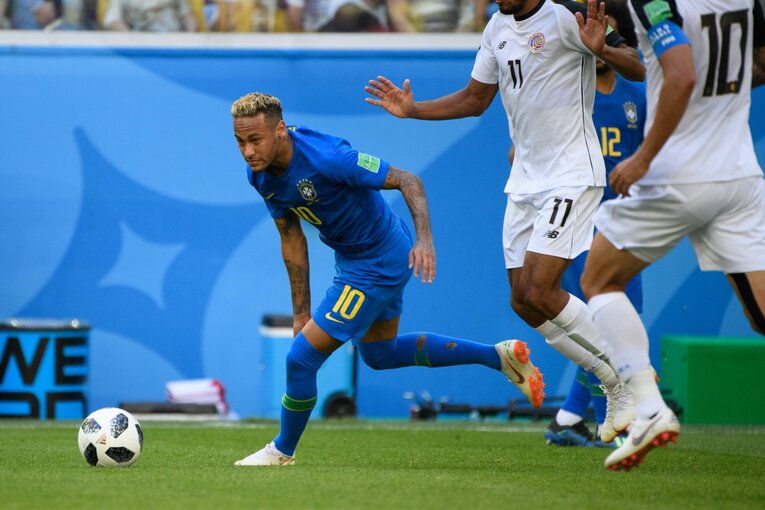ロシアW杯でのネイマール©Asami Enomoto/JMPA