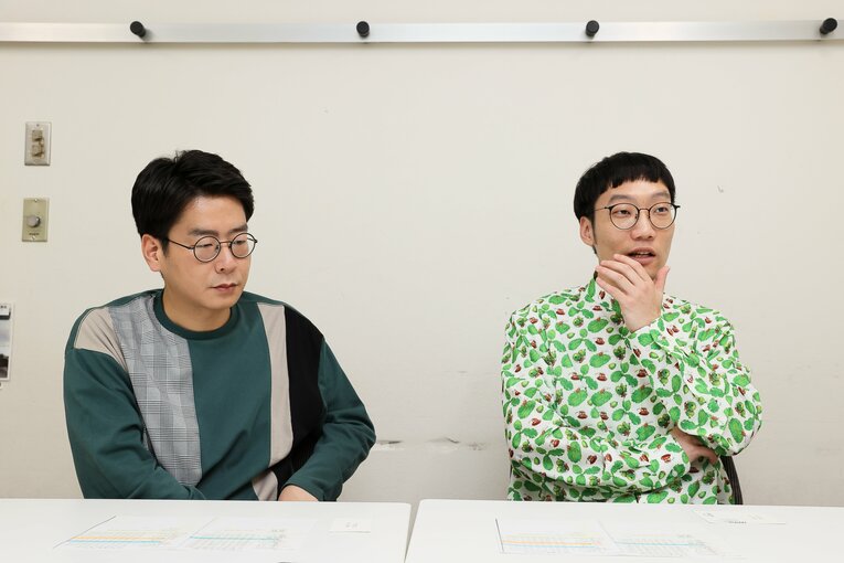 結成11年で初のM-1決勝だった男性ブランコ。浦井のりひろ（ツッコミ担当、写真左）と平井まさあき（ボケ担当）