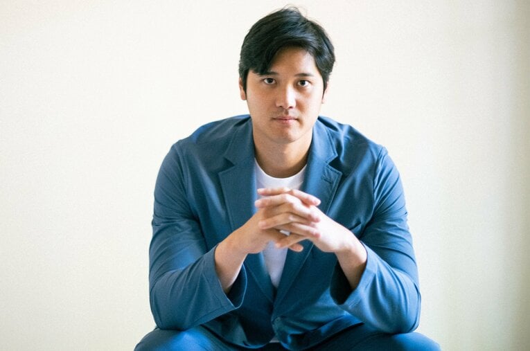 Number最新号の単独インタビューに応じた大谷翔平。後編では「今のささやかな幸せ」について明かした ／ photograph by Nanae Suzuki