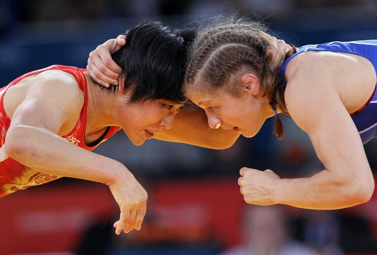 金メダルを獲得したロンドン五輪　©JIJI PRESS