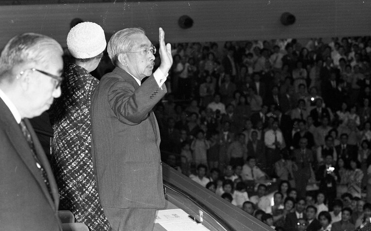 こちらは1975年夏場所での天覧相撲（資料写真）　©時事通信社