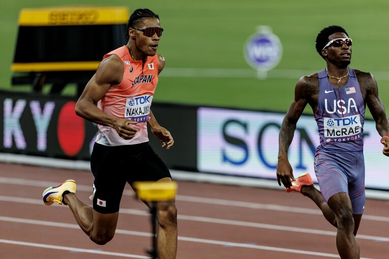 【東京世界陸上】1991年の高野進以来、34年ぶりとなる世界選手権での決勝進出を決めた中島　©Kiichi Matsumoto