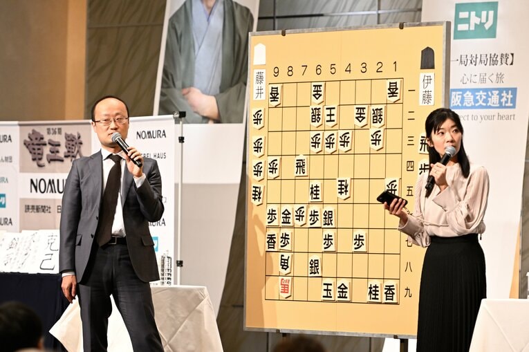 会場を盛り上げた渡辺九段　©Keiji Ishikawa