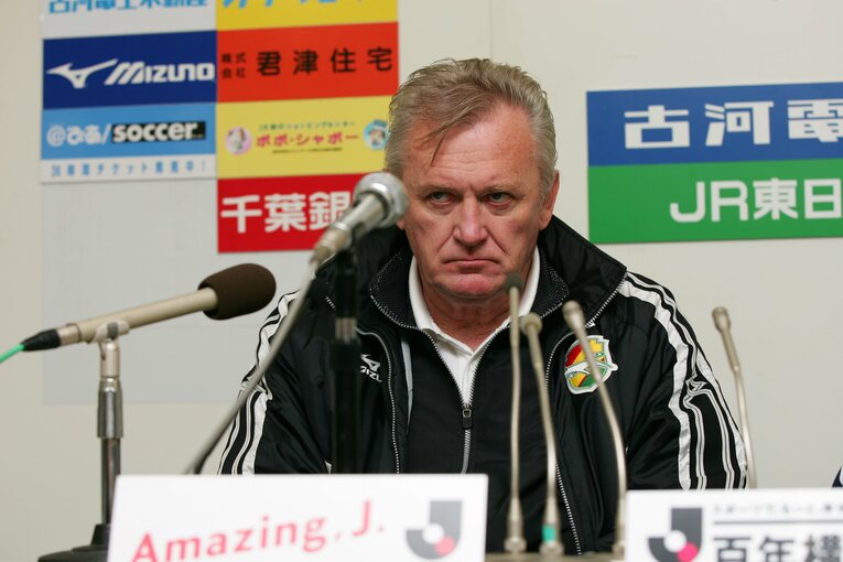 ジェフ時代のオシム（2004年）　©Takao Yamada