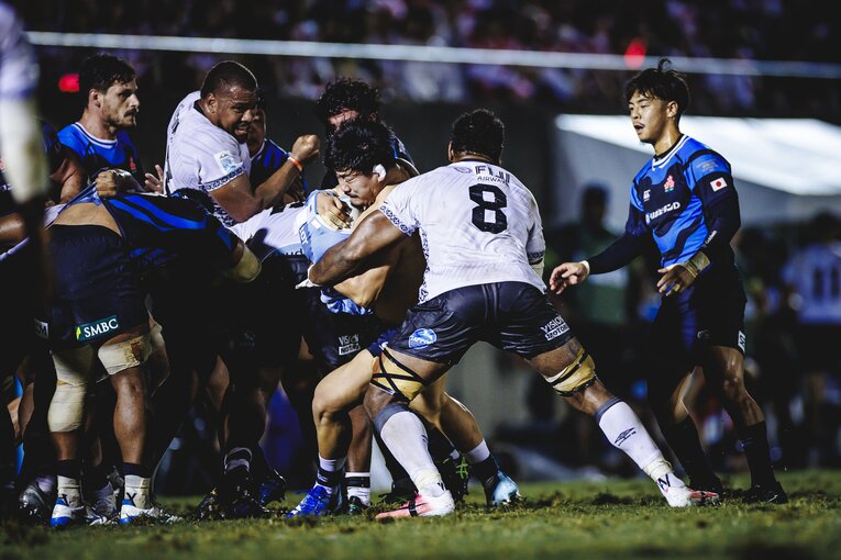 難敵フィジーを相手に劇的な逆転勝利を収めたフィジー戦　©Kiichi Matsumoto