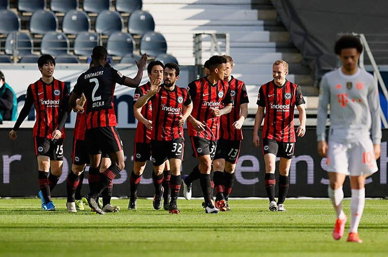 王者バイエルンを撃破するなど好調のフランクフルト ／ photograph by Getty Images