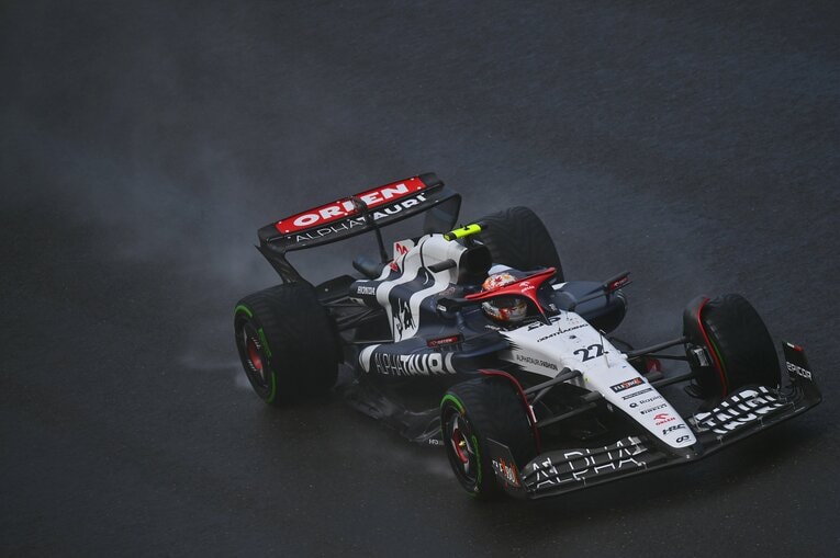 ベルギーGPの角田裕毅　©Getty Images / Red Bull Content Pool