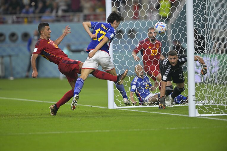 三笘の1ミリを押し込んだ田中碧　©Koki Nagahama/JMPA