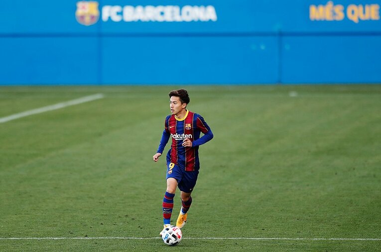 東京五輪世代でもある安部裕葵。途中出場ではあるがバルサBで試合に絡んでいる ／ photograph by Daisuke Nakashima