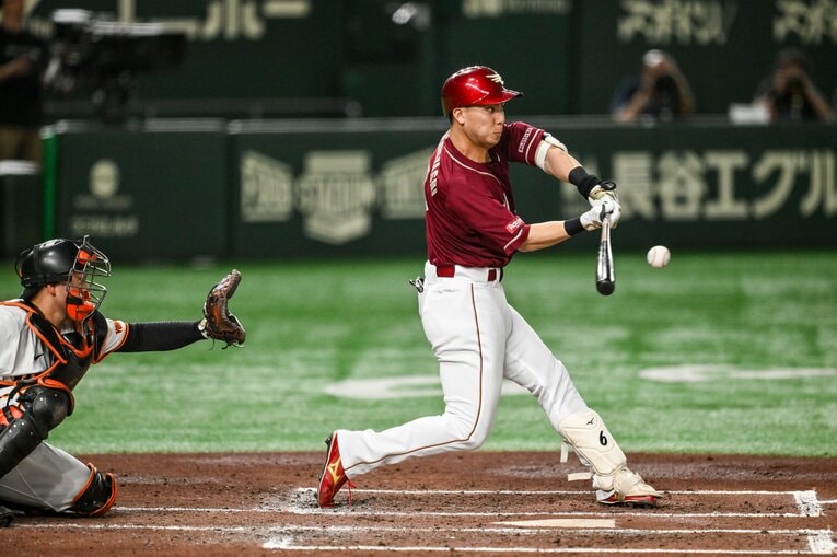 今季はプロ10年目で最多安打のタイトルを獲得　©️Nanae Suzuki