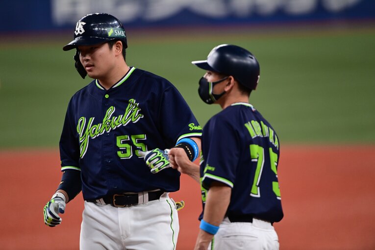高卒5年目のシーズンを迎えるヤクルト村上 ©Nanae Suzuki