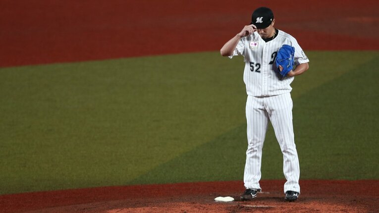 マリンスタジアムの登板数は320試合を数える益田直也　©Chiba Lotte Marines　