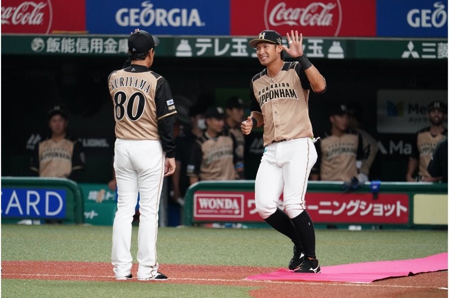 日本ハム時代の大田（巨人時代は写真をクリックしていくと見られます）©Hideki Sugiyama