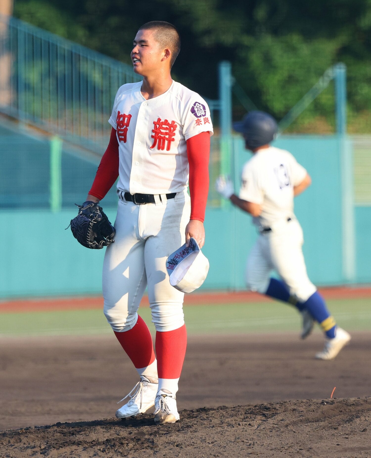 センバツ準優勝の智弁学園もエース・杉本真滉が7回6失点と捕まり奈良県大会の準決勝で敗退　©︎JIJI PRESS