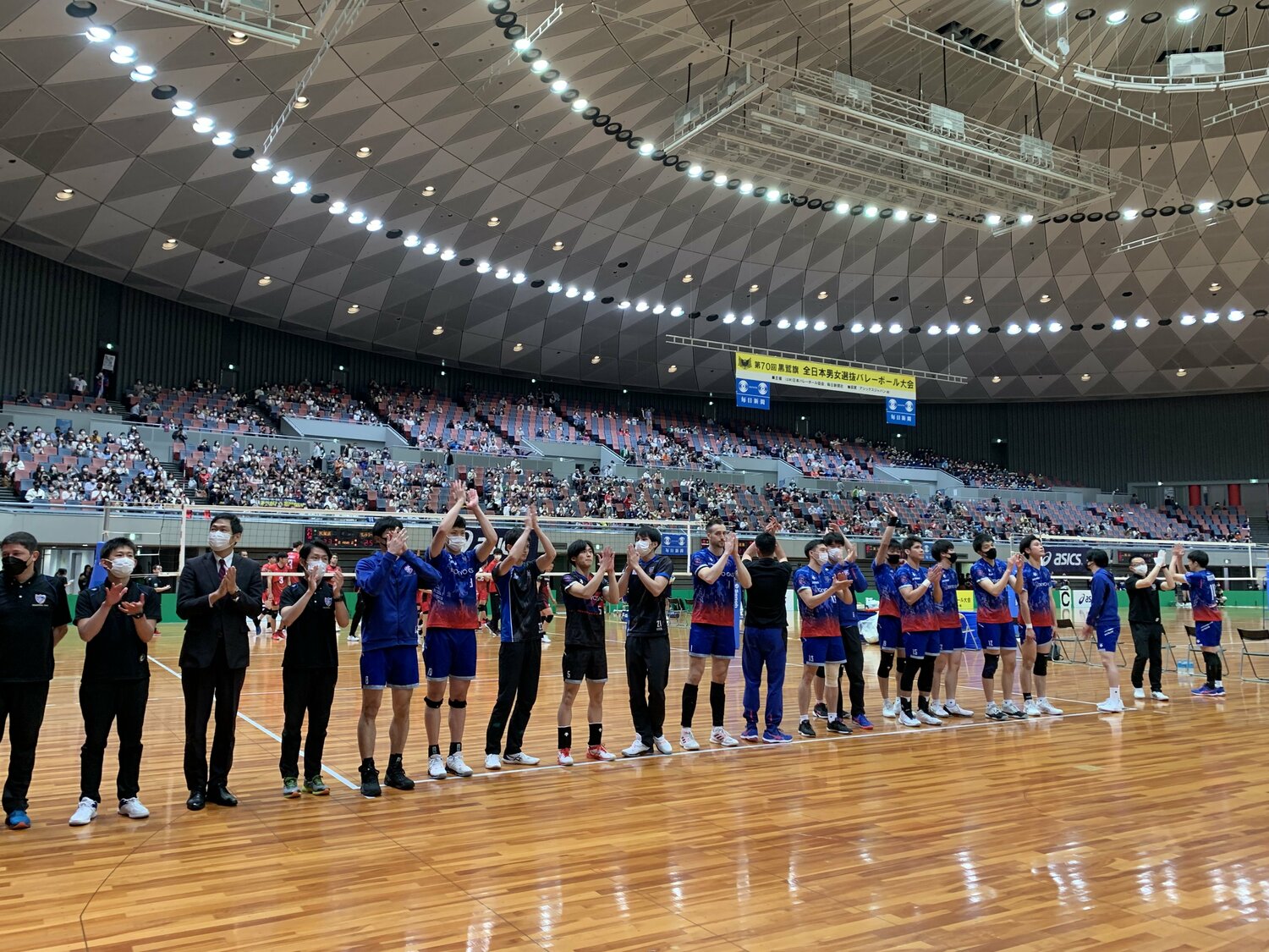 今年5月の黒鷲旗全日本男女選抜バレーボール大会を最後に、休部となったFC東京　©︎Noriko Yonemushi