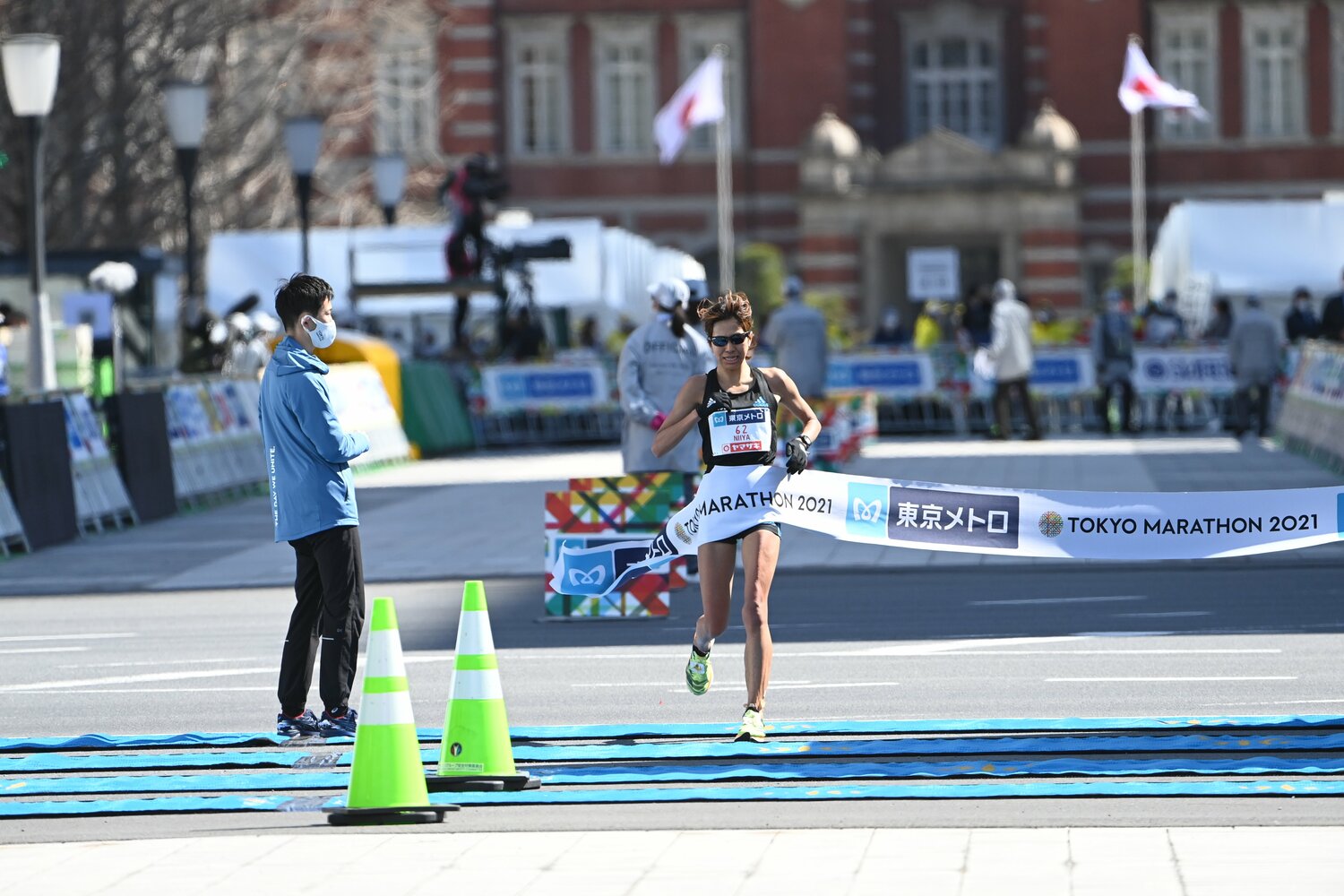 5年間のブランクを経て復帰した新谷はマラソンでも活躍中　©JMPA