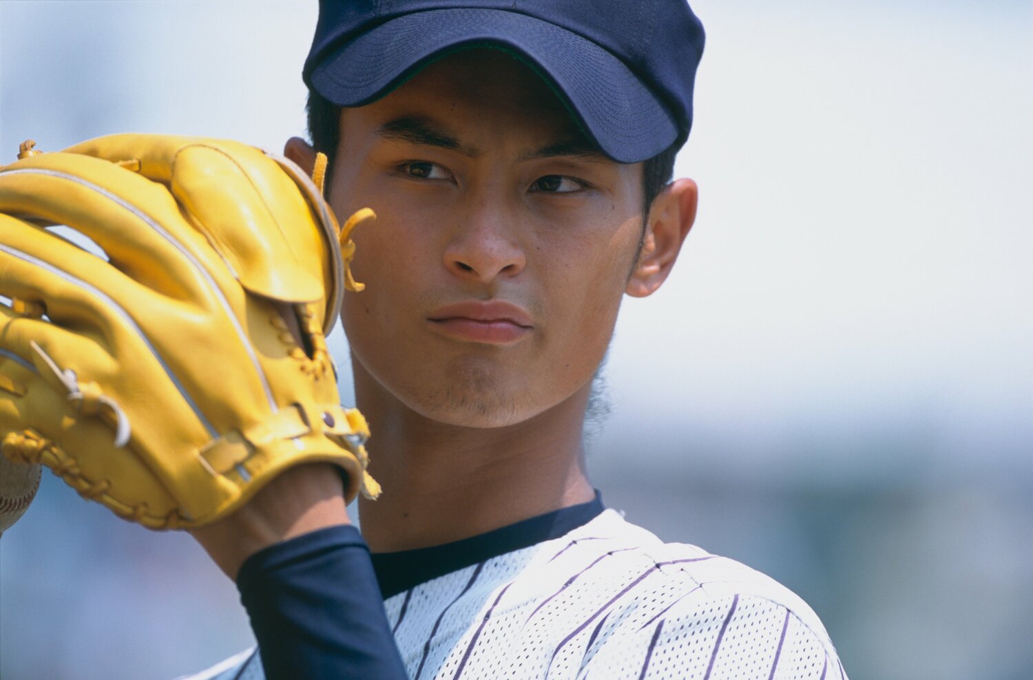 東北高時代のダルビッシュ。2004年ドラフトで1位指名され、日本ハムに入団