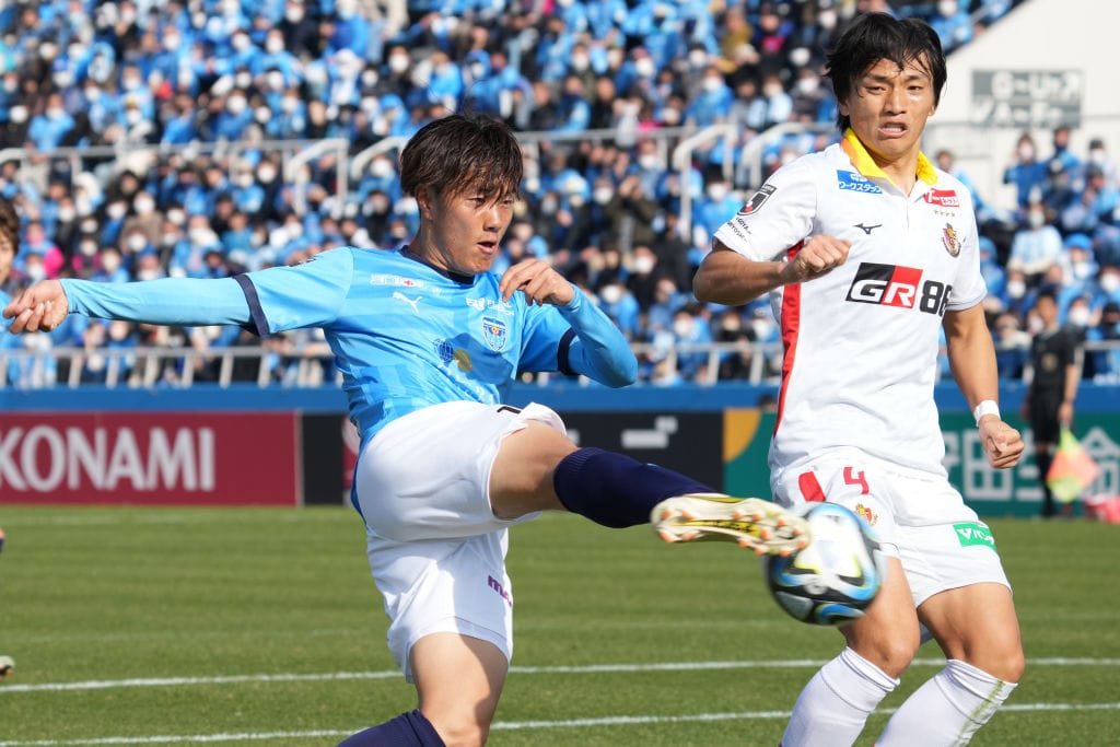 横浜FCで躍動する小川航基　©Getty Images