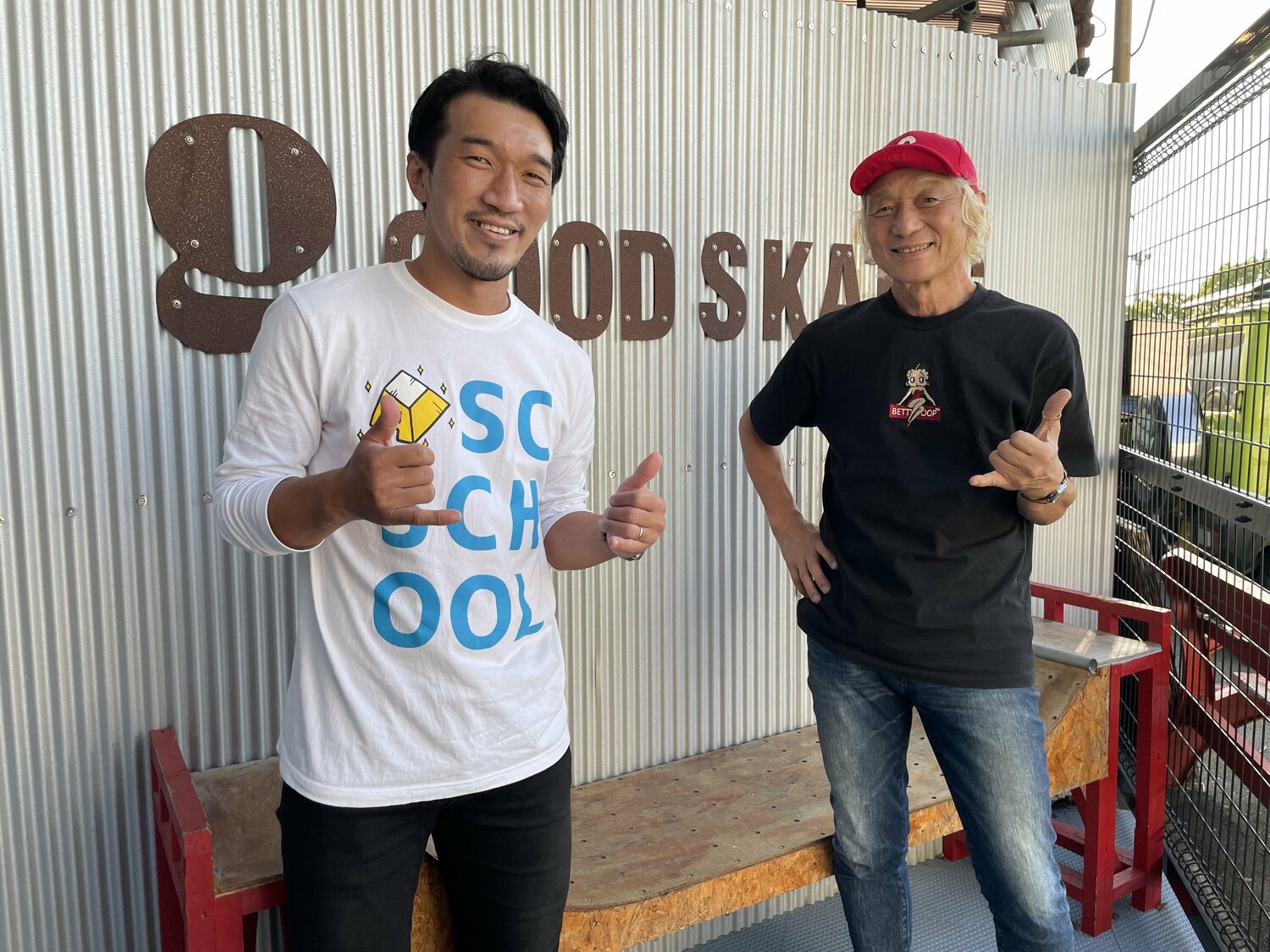 英人さんと、その父・由紀夫さん　©Akatsuki Uchida