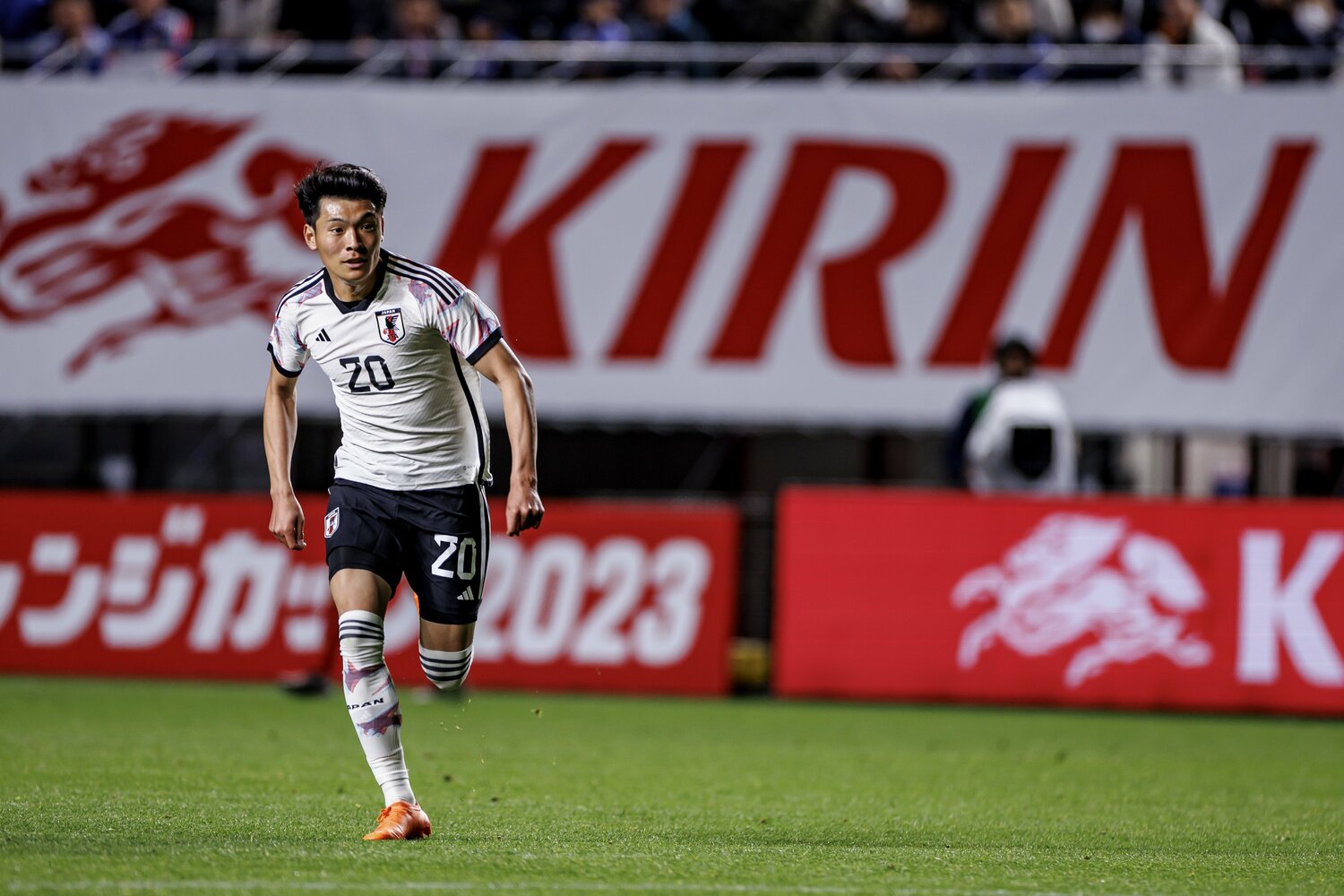 23年3月のコロンビア戦 ©Kiichi Matsumoto/JMPA