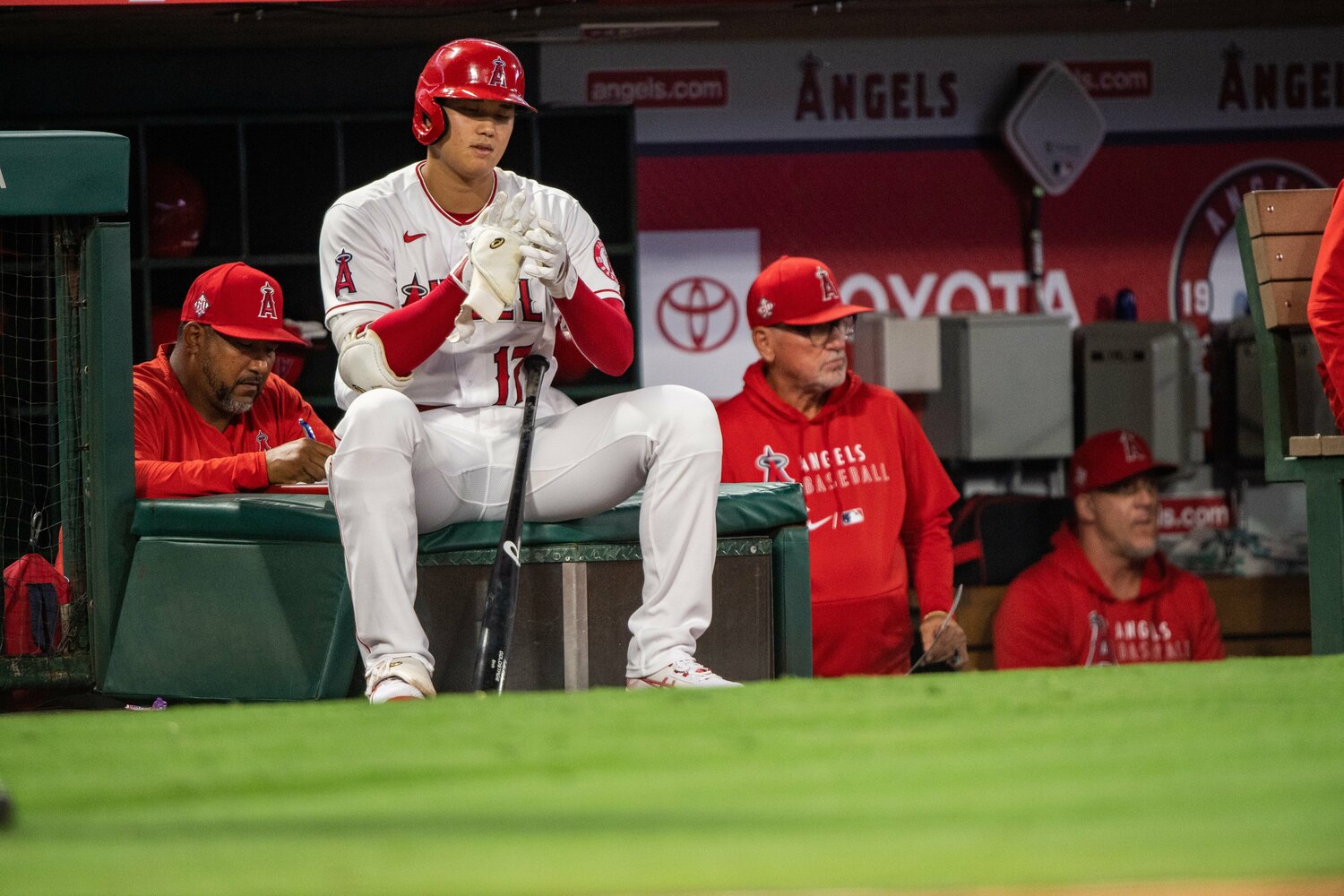 大谷とマドン監督 ©Nanae Suzuki